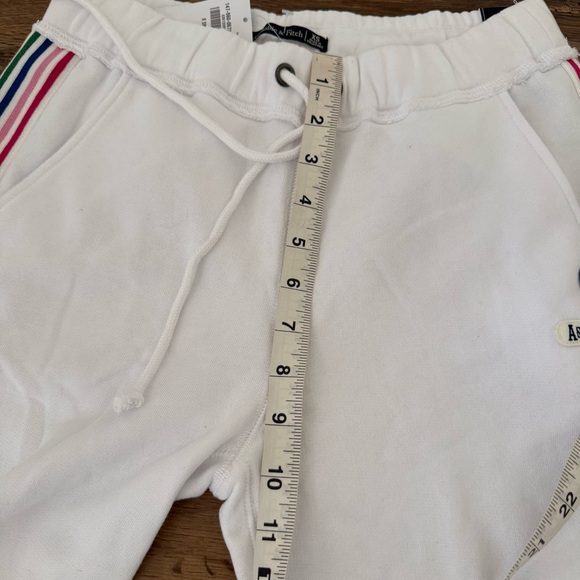 ABERCROMBIE & FITCH White Rainbow Side Stripe Jogger Pants Size XS NWT - Picture 13 of 14